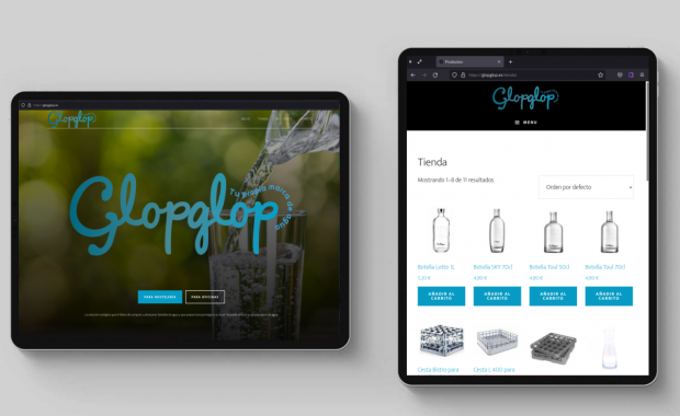 Diseño web de Glopglop (www.glopglop.es)